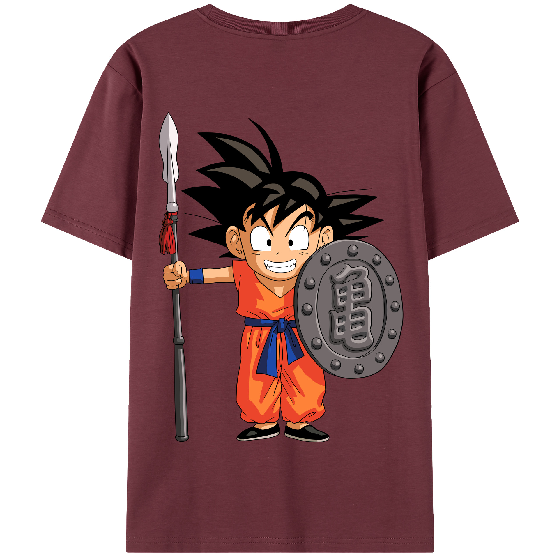 （画像用） ドラゴンボール 孫悟空（そん ごくう）Son Goku カカロット DRAGON BALL Kakarotto 綿100％半袖Tシャツ（背面プリント）